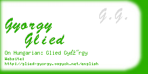 gyorgy glied business card